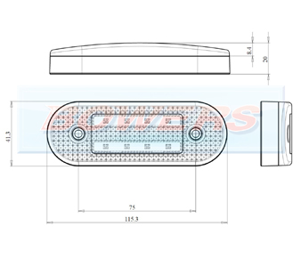 WAS W175 LED Marker Light Schematic